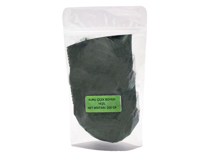 Yeşil Kuru Çiçek Boyası 100 GR