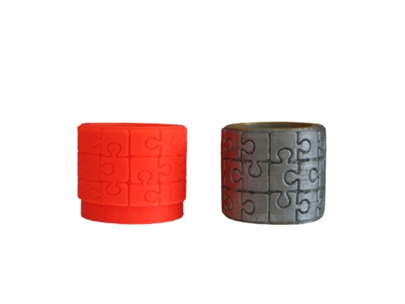 Yuvarlak Puzzle Beton Saksı Kalıbı B-92