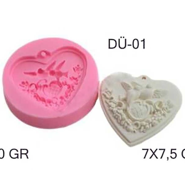 Yüzük Taşıyan Kuşlar Silikon Kalıbı DÜ-01