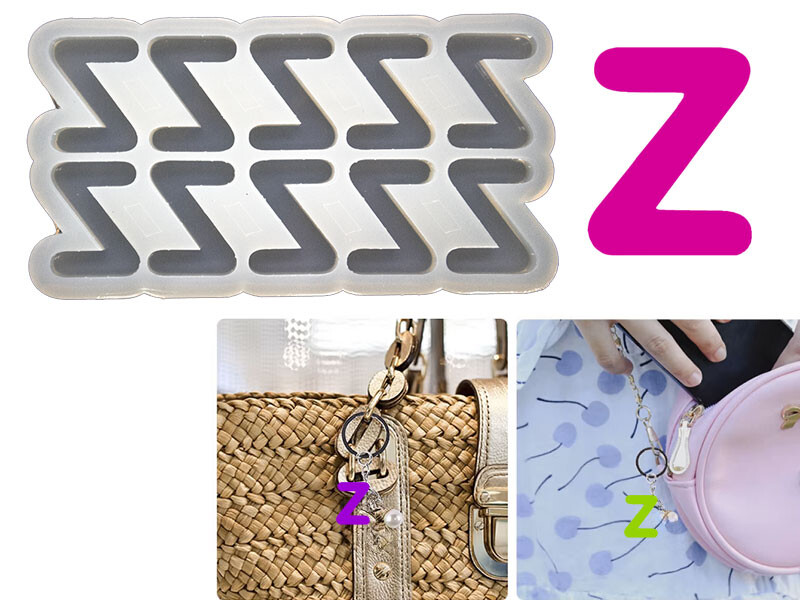 Z Harfi 10'lu Bubble Alfabe Epoksi Kalıbı EPK-759