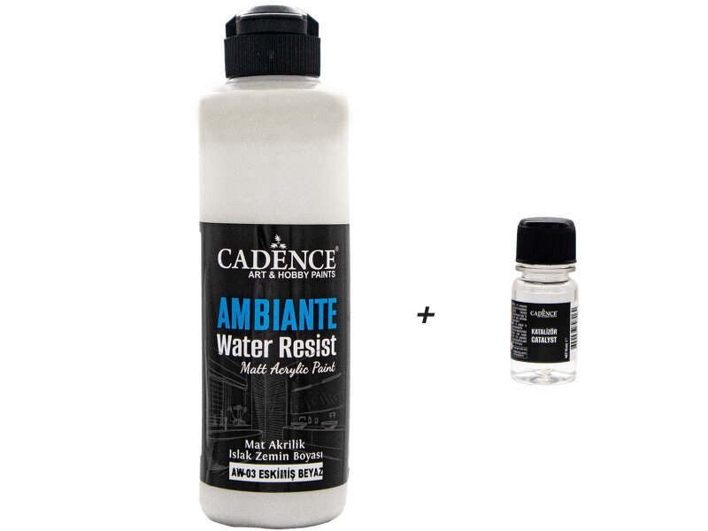 AW03 Ambiante Eskimiş Beyaz Islak Zemin Boyası 250 ML+ Katalizör 10 GR