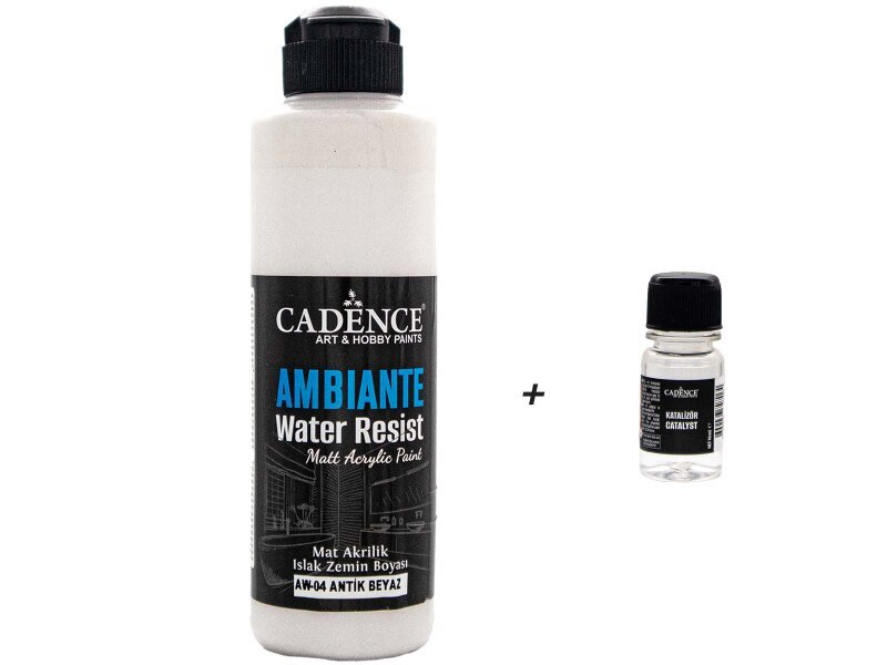 AW04 Ambiante Antik Beyaz Islak Zemin Boyası 250 ML+ Katalizör 10 GR