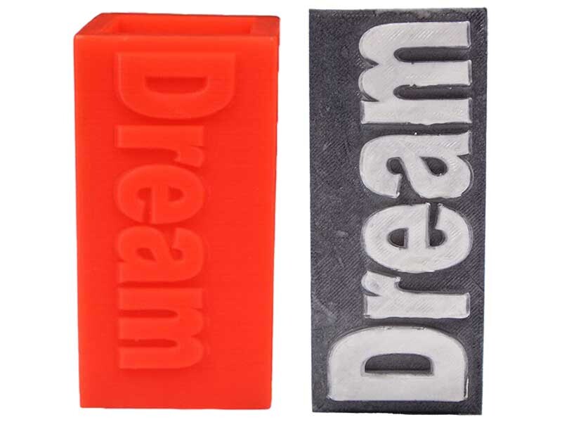 Dream Yazılı Silikon Mum Kalıbı M-02