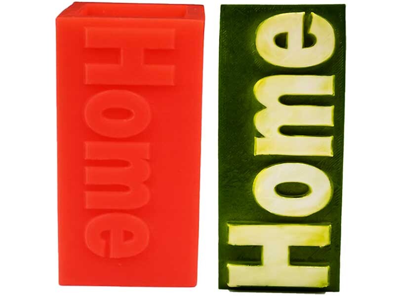 Home Yazılı Silikon Mum Kalıbı M-05