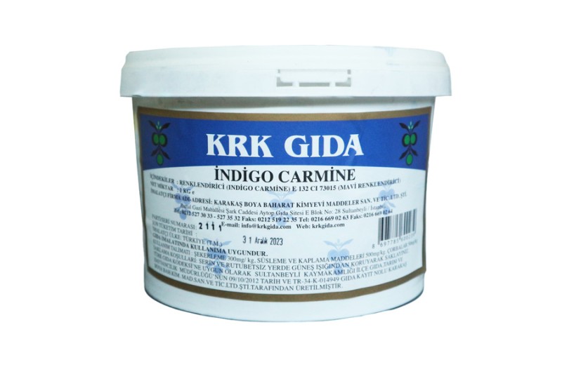 İndigo Carmine E132 Koyu Mavi Gıda Boyası 1 KG