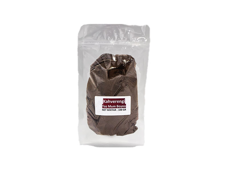 Kahverengi Toz Mum Boyası 100 GR