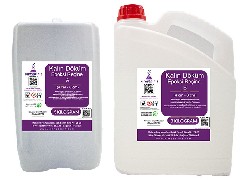 Kalın Döküm Epoksi Reçine 8 KG