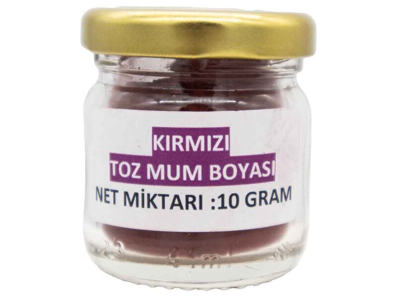 Kırmızı Toz Mum Boyası 10 GR