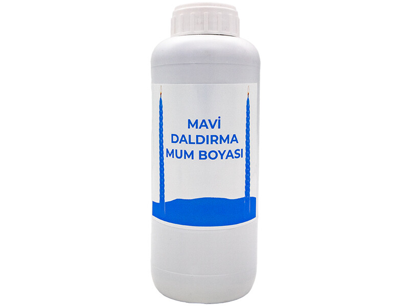 Mavi Daldırma Sıvı Mum Boyası 1 LT