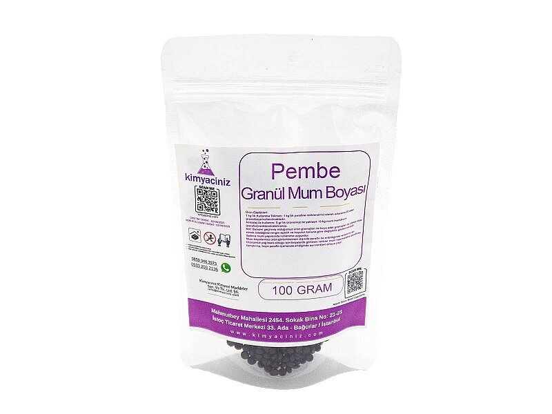 Pembe Granül Mum Boyası 100 GR