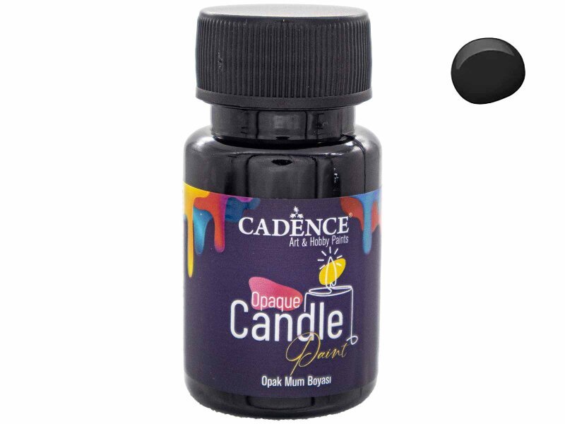 Siyah Opak Mum Boyası Cadence CDL 36 50 ml