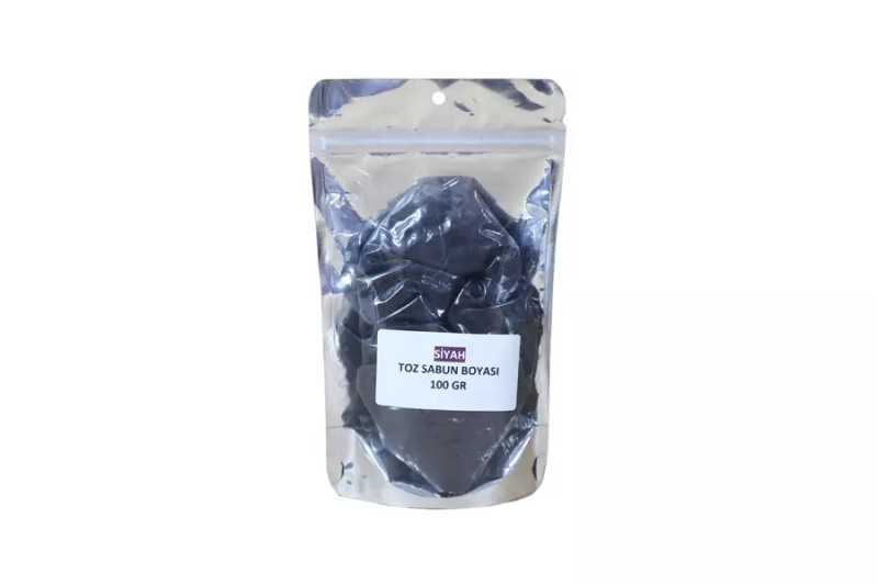 Siyah Toz Doğal Sabun Boyası 100 GR
