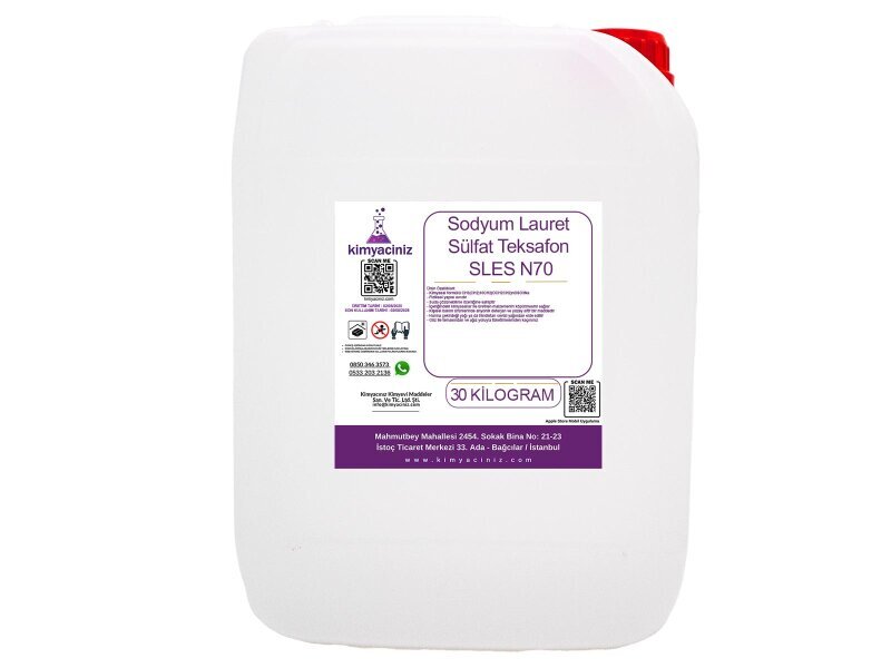 Sodyum Lauret Sülfat - Teksafon - SLES N70 30 KG