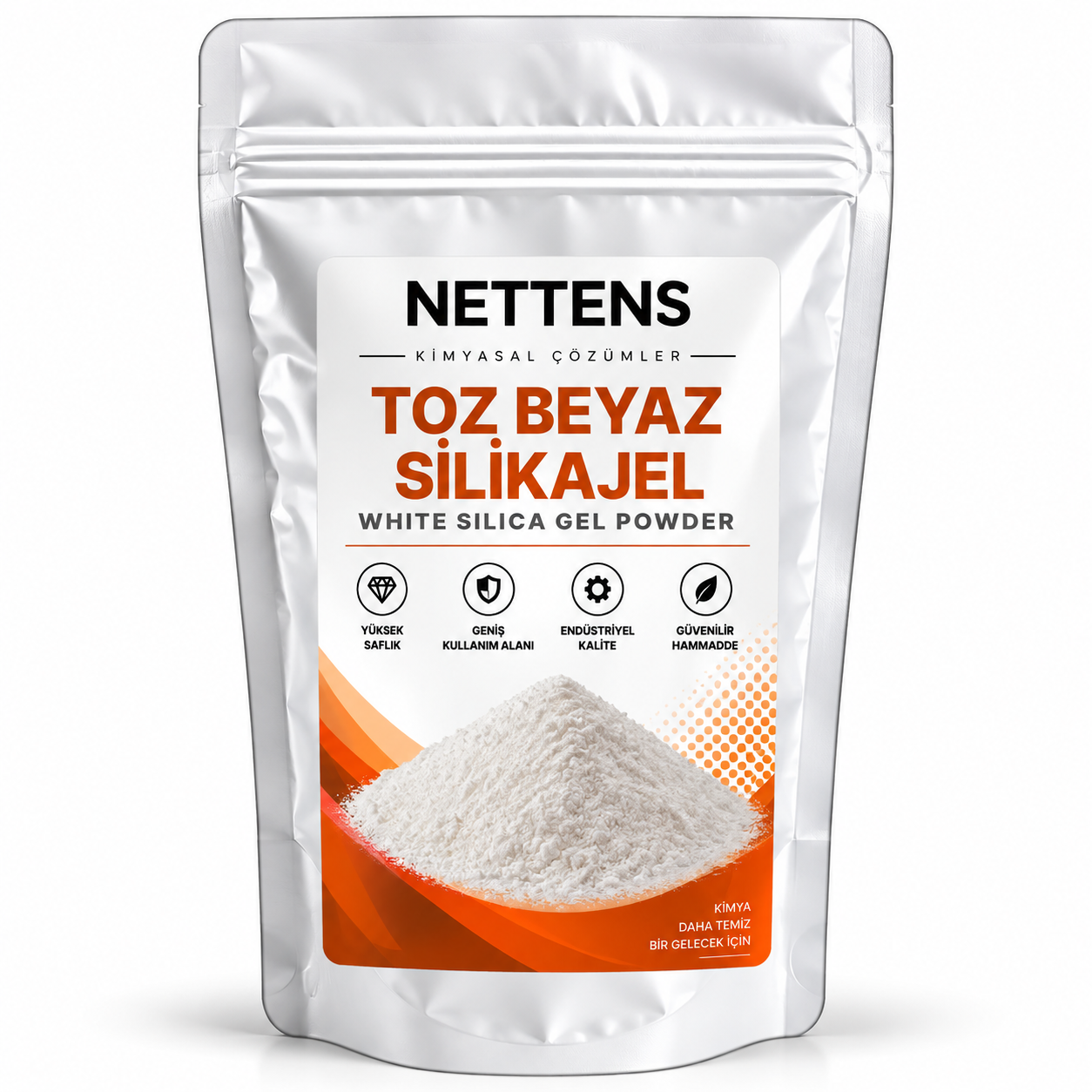 Toz Beyaz Silika Jel 1 KG Toz Beyaz Silika Jel 5 KG - Görsel 1